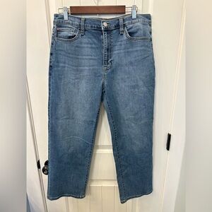 HUDSON Noa Mercy High-Rise Straight Leg Crop Jeans Size 30